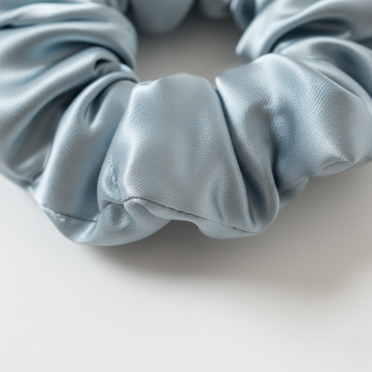 HÉLUNE Silk Scrunchie | Sky Breeze