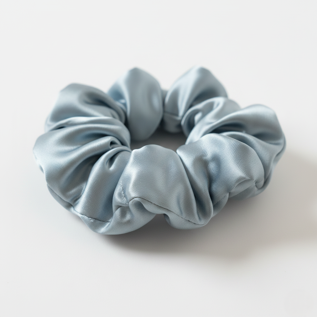 HÉLUNE Silk Scrunchie | Sky Breeze