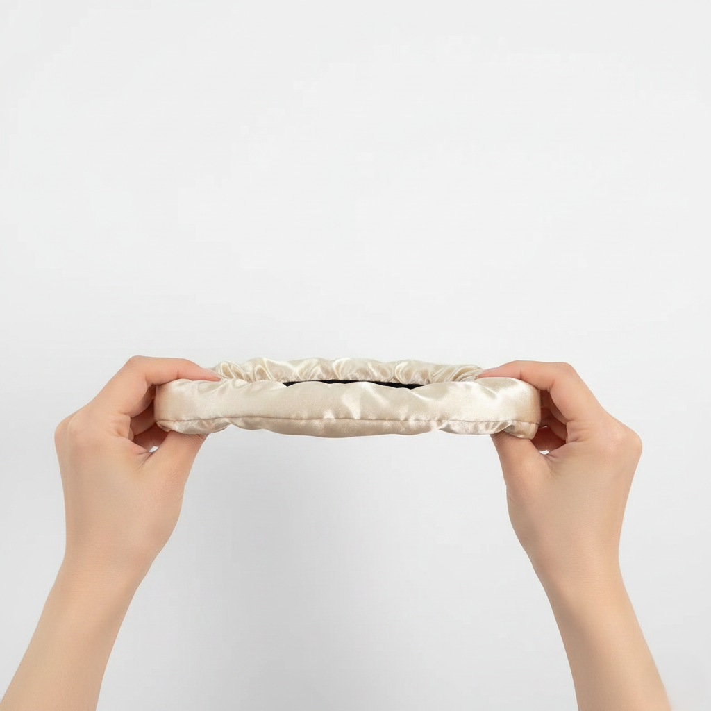 HÉLUNE Silk Scrunchie | Ivory Nude