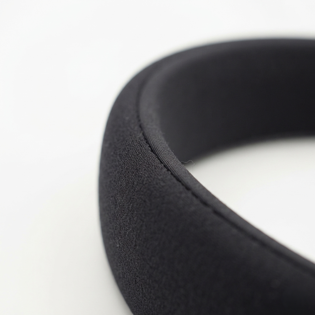 HÉLUNE Matte Black 1cm Thin Pure Silk Padded Headband, 15cm Minimal Quiet Luxury Hair Hoop For Makeup Skincare, 12 Solid Colors Collection