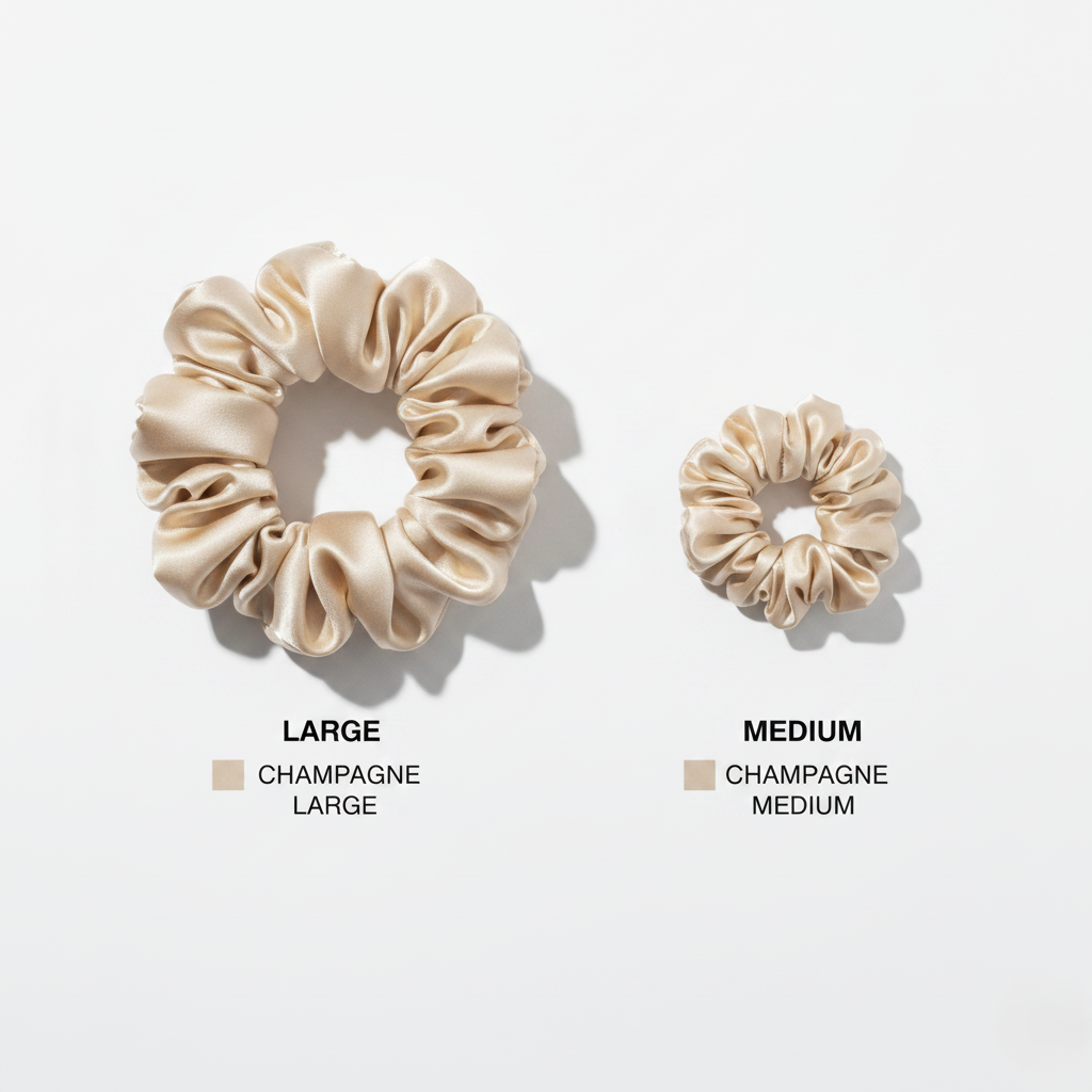 HÉLUNE Silk Scrunchie | Ivory Nude