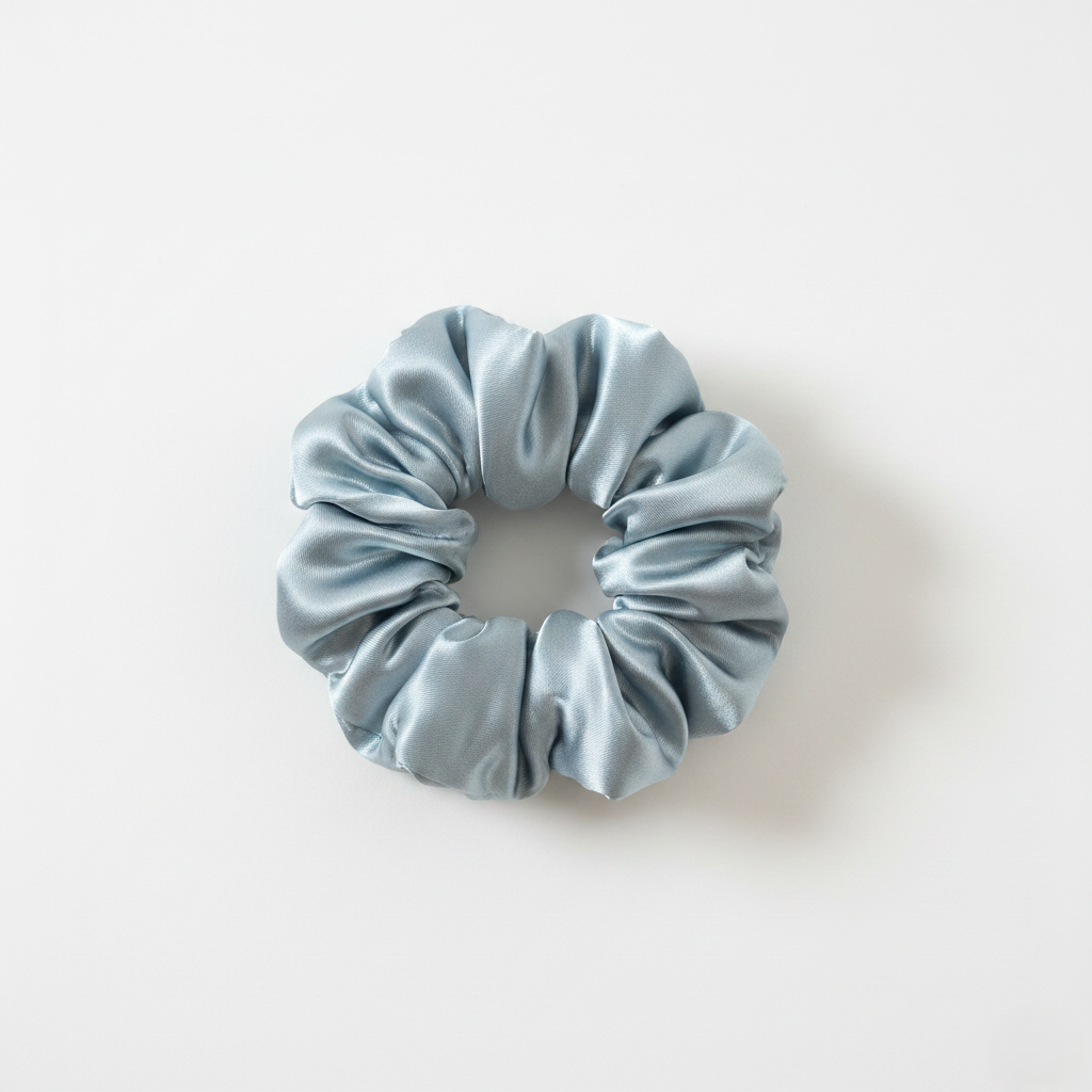 HÉLUNE Silk Scrunchie | Sky Breeze