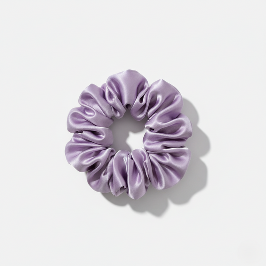 HÉLUNE Premium Silk Scrunchie Collection - Lavender Haze