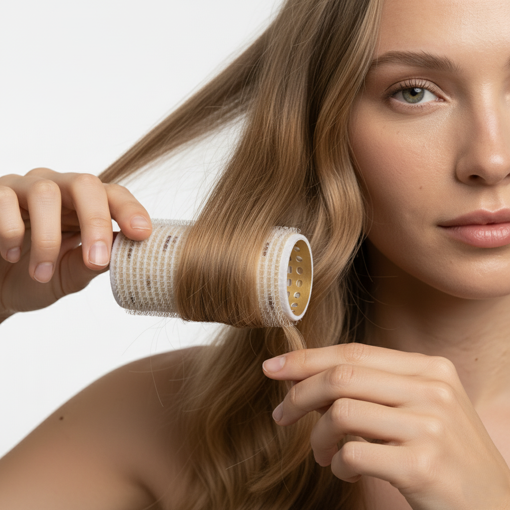 HÉLUNE Premium Self-Grip Hair Rollers (Rose Gold Core)