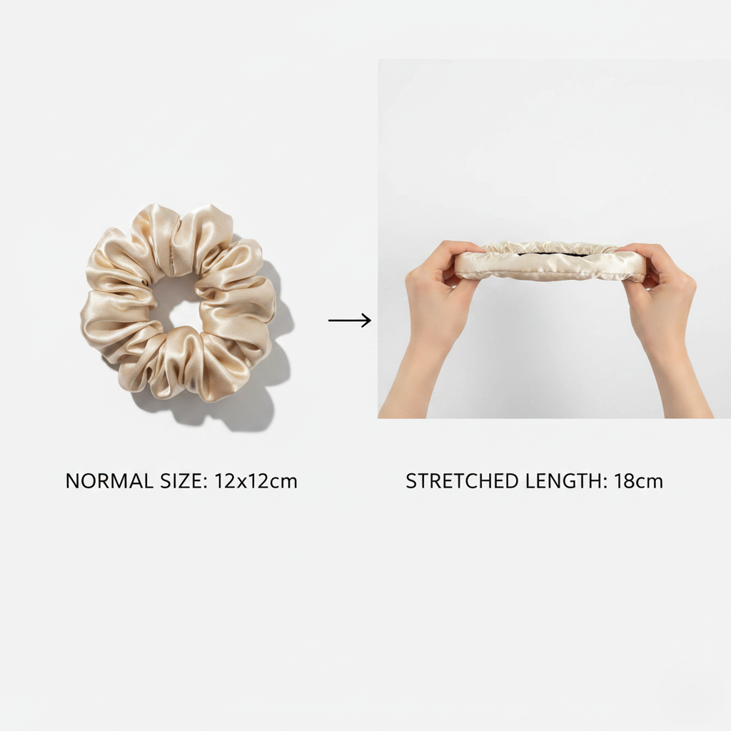 HÉLUNE Silk Scrunchie | Ivory Nude